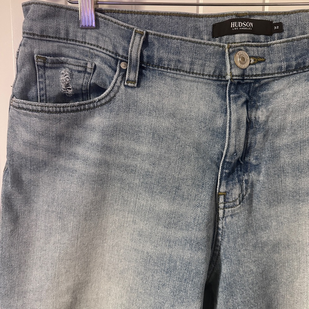 Hudson Jeans Light Blue Ankle & Cropped Denim - Picture 2 of 6